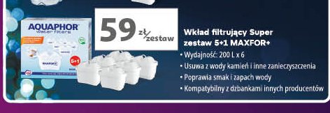 Wkłady filtrujące maxfor+ Aquaphor promocja