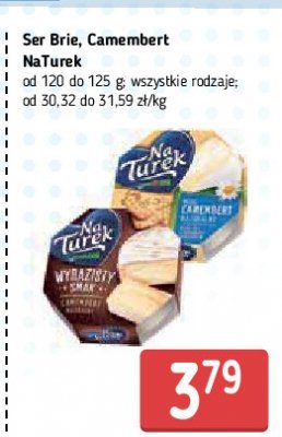 Ser camembert naturalny wyrazisty smak Turek naturek promocja
