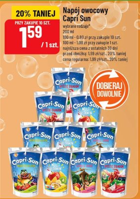 Napój owocowy Capri Sun różne smaki promocja w POLOmarket