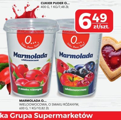 Marmolada O... wieloowocowa, 600g promocja w Top Market