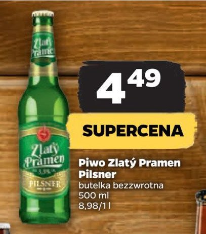 Piwo Zlaty pramen pilsner promocja