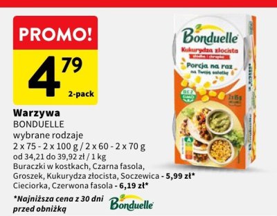 Warzywa BONDUELLE promocja w Intermarche