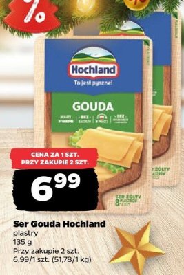 Ser Gouda Hochland plastry promocja w Netto