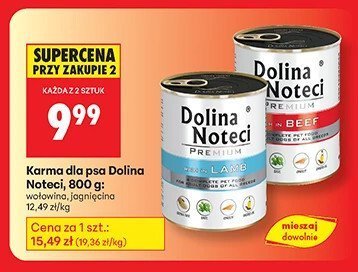 Karma dla psa 800 g wołowina promocja w Biedronka