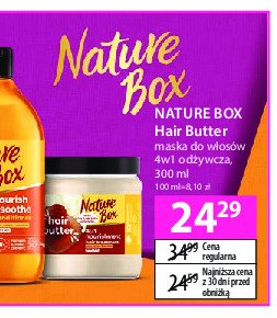 Maska do włosów butter Nature box promocja