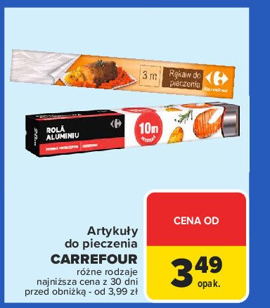 Rękaw do pieczenia 3 m Carrefour promocja w Carrefour Market