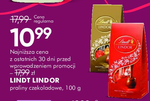 Bombonierka assorted bag Lindt lindor promocja