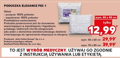 Poduszka ELEGANCE PEC 1 John Cotton 40 x 40 cm promocja w Kaufland