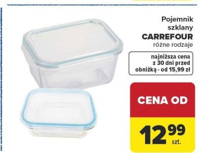 Pojemnik szklany Carrefour promocja w Carrefour Market