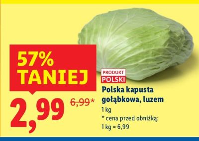 Kapusta promocja w Lidl