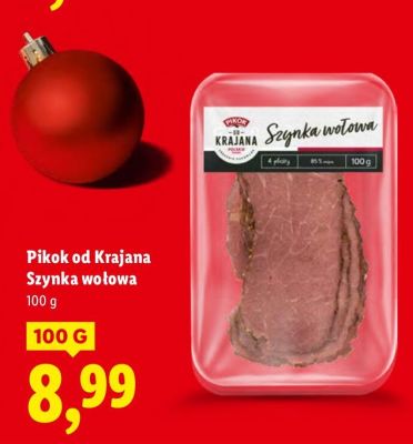 Szynka wołowa Pikok od Krajana promocja w Lidl