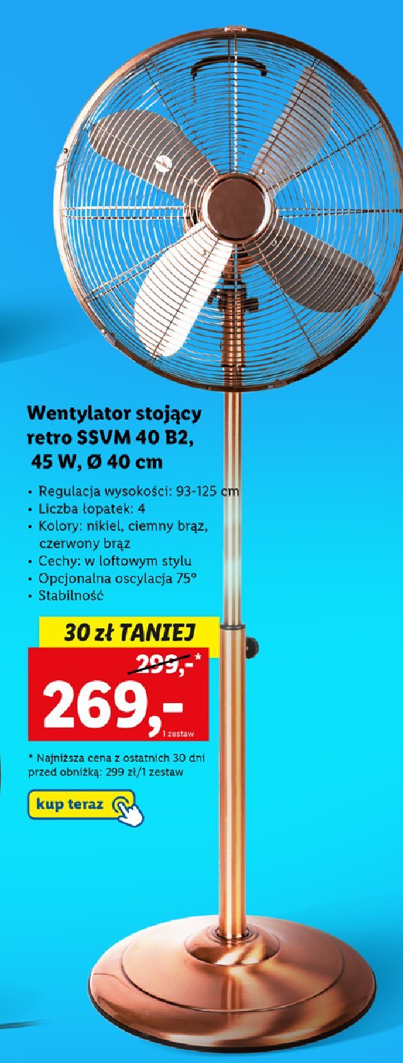 Wentylator pod艂ogowy ssvm 40 b2 45w promocja