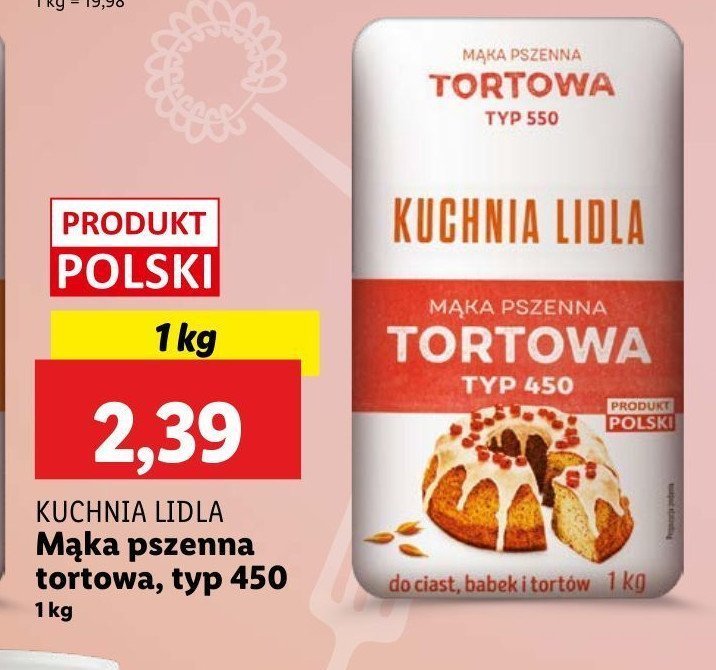 M膮ka pszenna tortowa typ 450 Kuchnia lidla.pl promocja