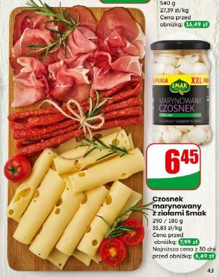 Czosnek marynowany z ziołami Smak promocja w Dino