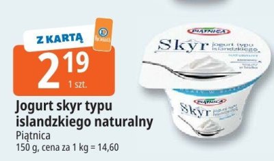 Jogurt Skyr typu islandzkiego naturalny promocja w Leclerc