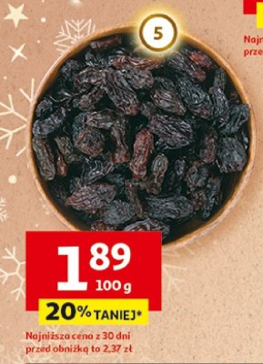 Rodzynki luksusowe promocja w Auchan