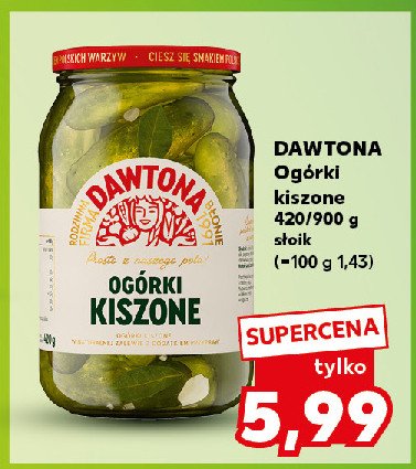 Ogorki kiszone Dawtona promocja