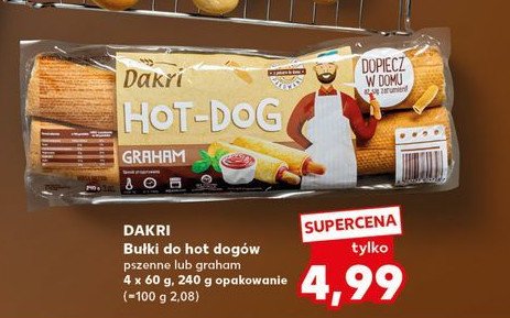 Bułeczki hot-dog graham Dakri promocja w Kaufland