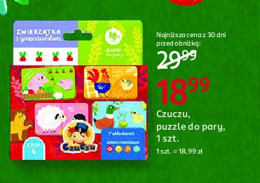 Puzzle do pary - wiejskie zwierzęta CZUCZU promocja w Rossmann