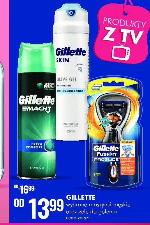 Żel do golenia sensitive Gillette skin promocja