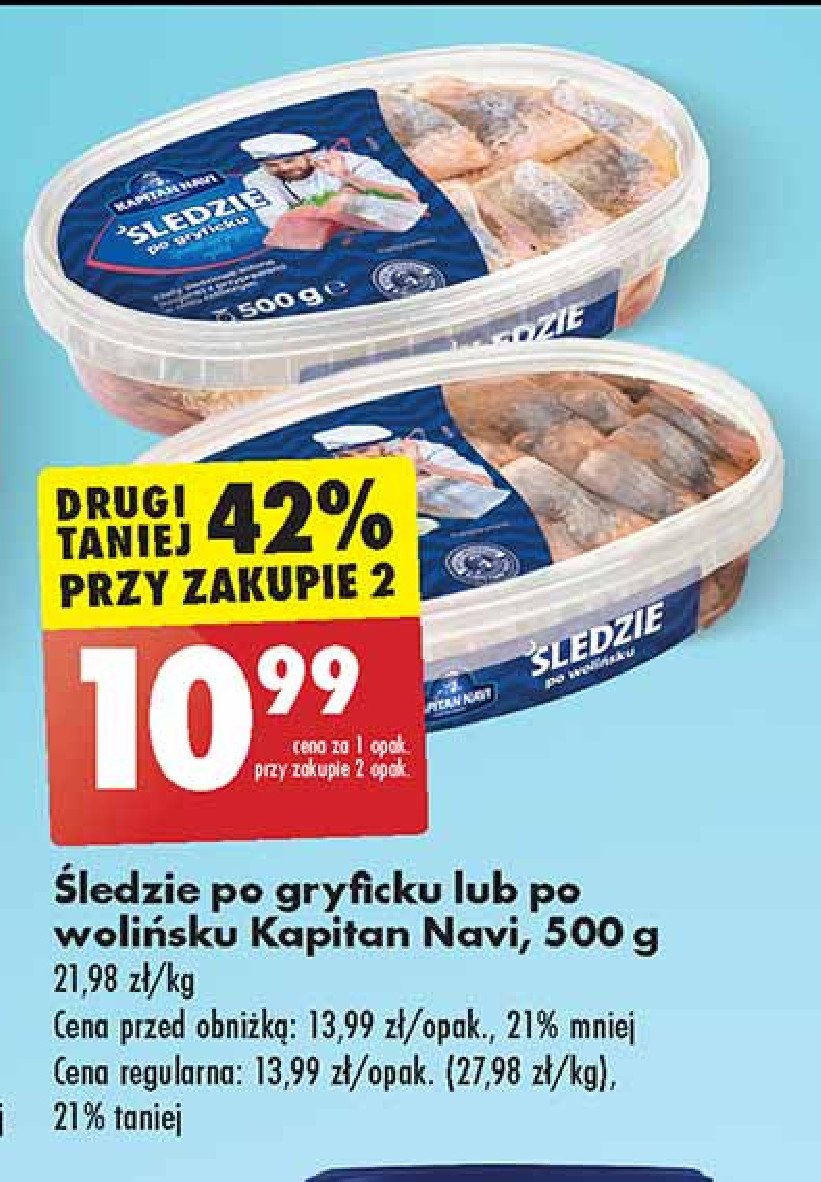 Śledzie po gryficku Kapitan Navi promocja