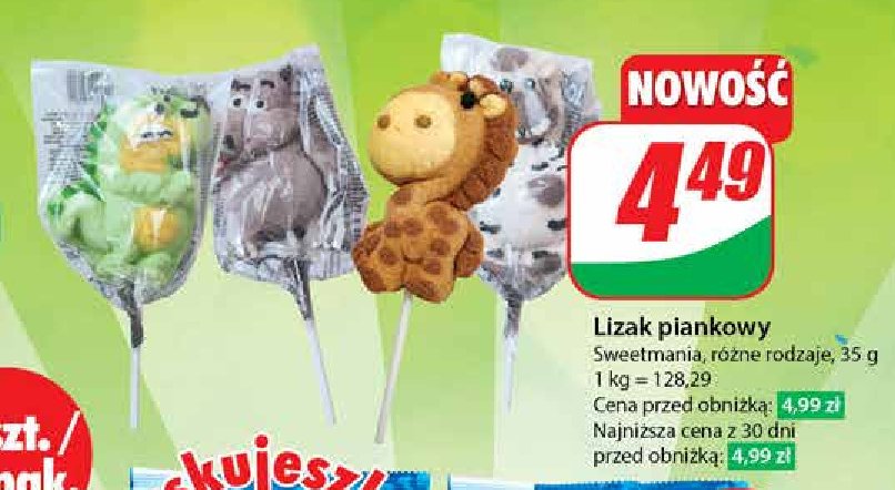 Lizak lew Sweetmania promocja