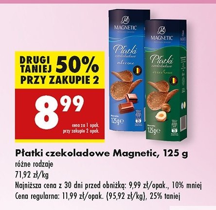 Płatki czekoladowe orzechowe Magnetic promocja