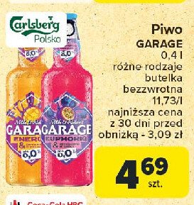 Piwo Garage energy mango promocja