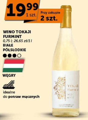Wino Tokaji Furmint promocja w Groszek