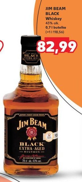 Bourbon Jim beam black extra aged promocja w Kaufland