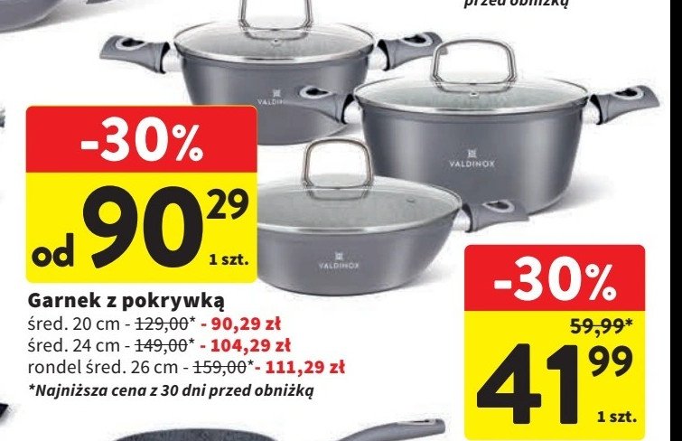 Garnek z pokrywą 20 cm Valdinox promocja w Intermarche