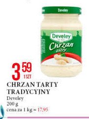Chrzan tarty bardzo ostry Develey promocja