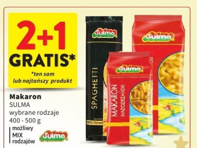 Makaron Sulma promocja w Intermarche