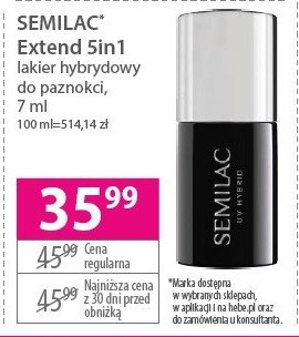 Lakier hybrydowy nr 822 juicy peach SEMILAC EXTEND 5IN1 promocja