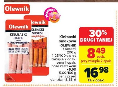 Kiełbaski z sosem Olewnik promocja