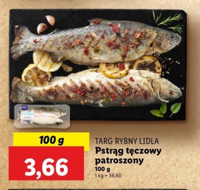 Pstr膮g t臋czowy patroszony Rybny targ lidla promocja