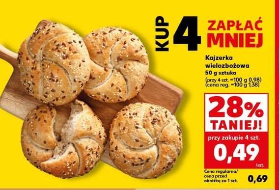 Kajzerka wielozbożowa Z naszej piekarni kaufland promocja