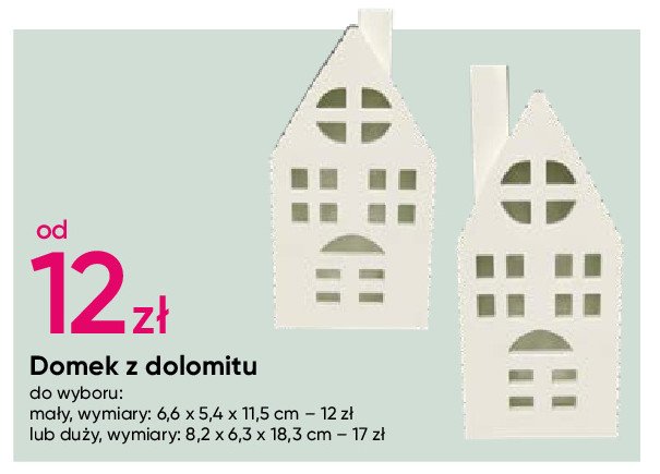 Domek z dolomitu 6.6 x 5.4 x 11.5 cm promocja