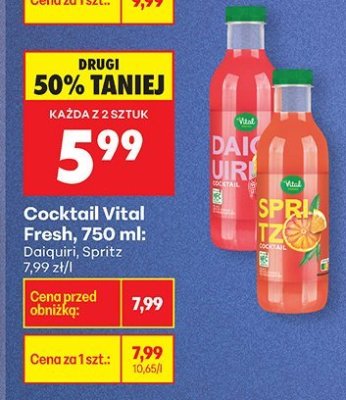 Cocktail Vital Fresh, 750 ml Spritz promocja w Biedronka