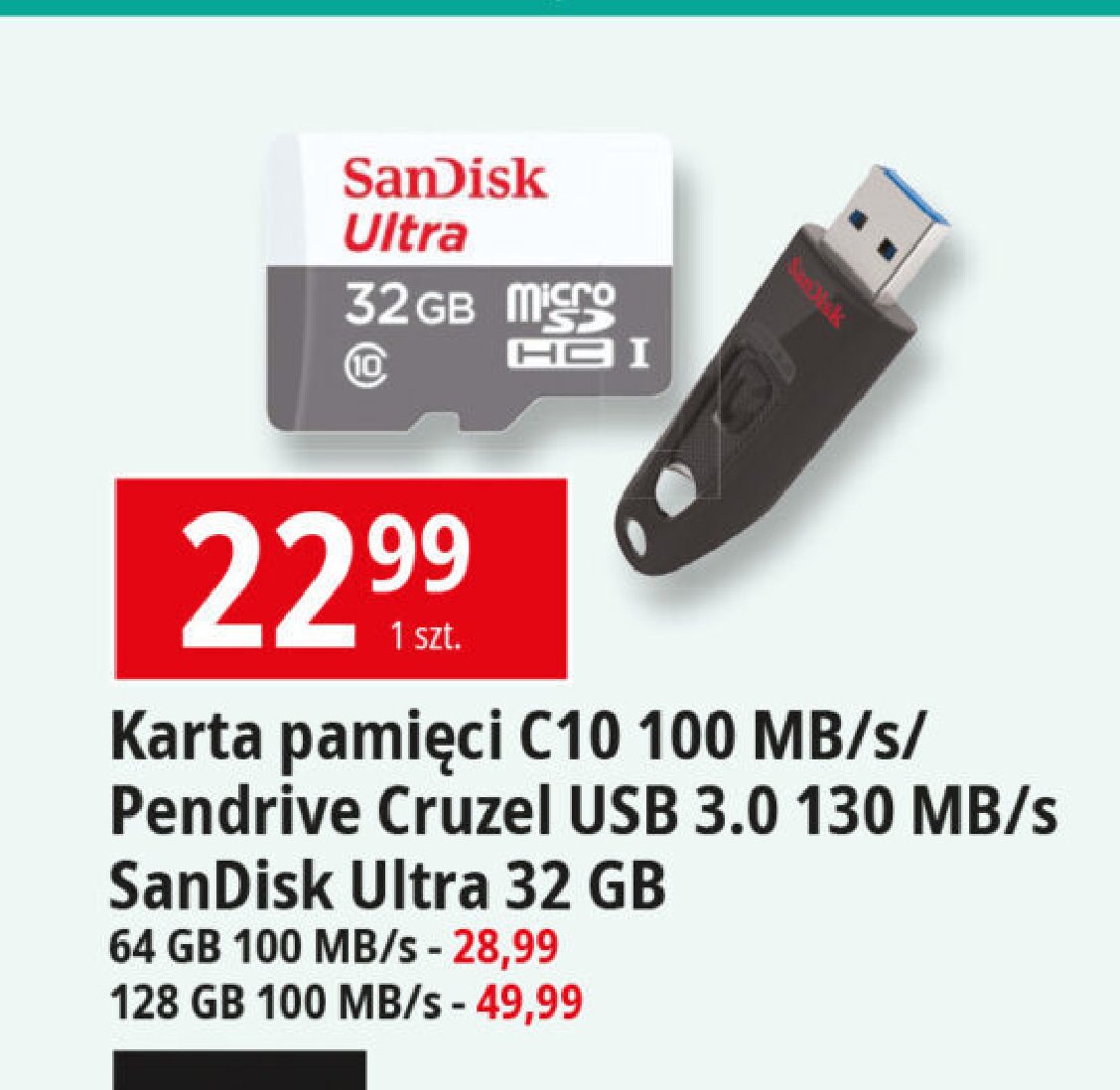 Pendrive cruzer ultra 32 gb Sandisk promocja