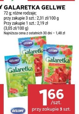 Galaretka Gellwe, różne rodzaje promocja w Stokrotka