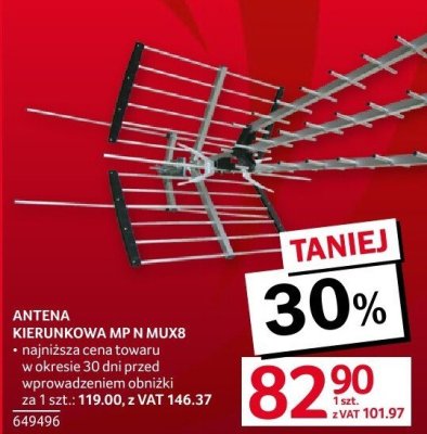 Antena kierunkowa MP N MUX8 promocja w Selgros