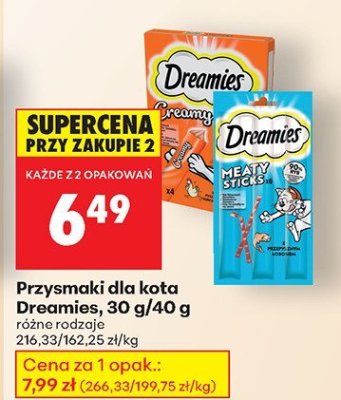 Przysmaki dla kota różne rodzaje promocja w Biedronka
