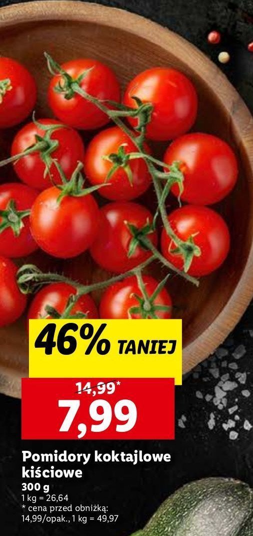 Pomidory koktajlowe ki艣ciowe promocja