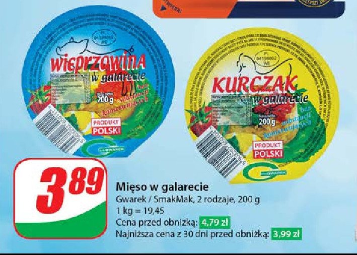 Wieprzowina w galarecie Smak mak promocja w Dino