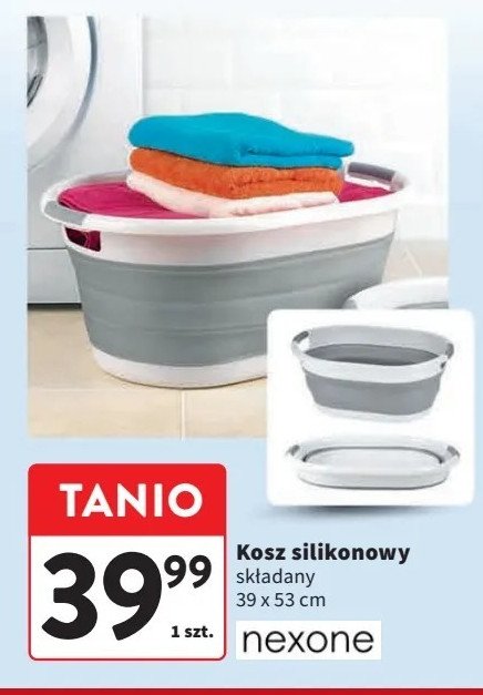 Kosz silikonowy składany 39 x 53 cm Nexone promocja