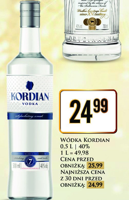 Wódka Kordian vodka promocja