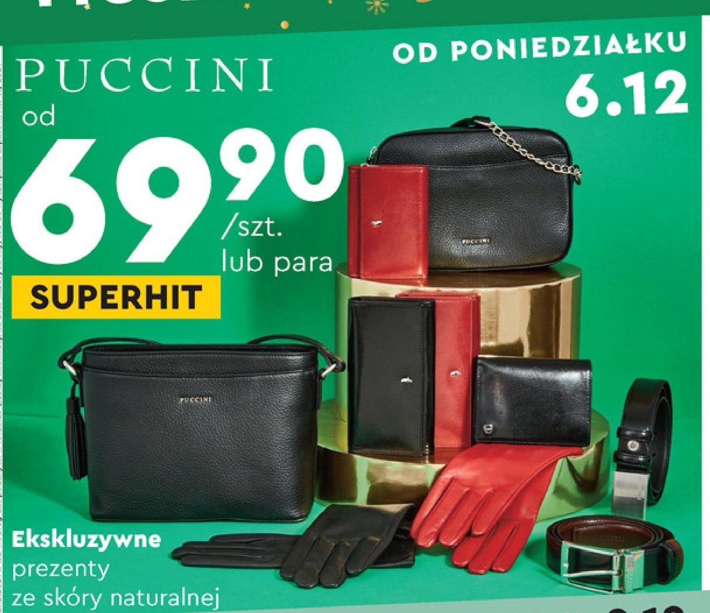 R臋kawiczki sk贸rzane Puccini promocja