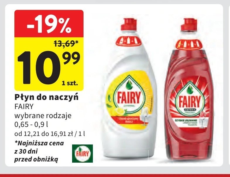 Płyn do mycia naczyń owoce leśne Fairy extra+ promocja