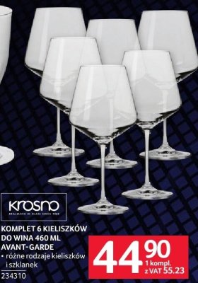 Komplet 6 kieliszków do wina 460 ml Avant-Garde promocja w Selgros